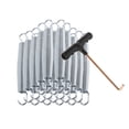 thumbnail image 2 of bedienty 20 Pcs Ressorts de Trampoline Robustes Accessoires de Trampoline Résistants aux Intempéries 10cm Argent 14.7cm, 2 of 6