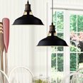 thumbnail image 2 of Florence Industrial Black Barn Pendant Light Loft Fixture, 1-Pack, 2 of 10