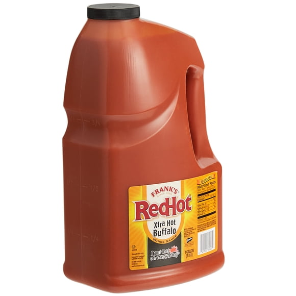 Frank's RedHot Sauce pour Ailes de Buffle Extra Piquante 1 Gallon - 4/caisse