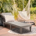 thumbnail image 2 of Costway Patio Lounge Chair Chaise Recliner Weather Resistant Adjustable Brown, 2 of 10