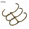 thumbnail image 3 of Unique Bargains 1.18' Dia. 3 Circle Detachable Metal Binder Rings Loose Leaf Rings, Bronze 6 Pack, 3 of 6