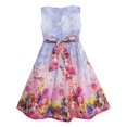 thumbnail image 2 of Robe Débardeur Fille Rose Jardin Imprimé Fleur Coton Violet 4 Ans, 2 of 4