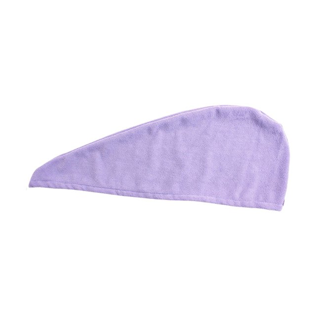 Microfiber Hair Drying Towels Fast Drying Hair Long Hair Wrap Hair Towel (Purple)