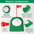thumbnail image 3 of QualitChoice Golf Hole Mini Golf Course Yard Cups Includes Complete Set With Numbered Flags For Personalized Practice Puttees white*3, 3 of 6