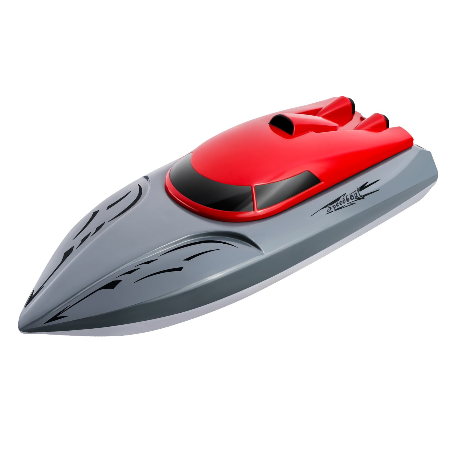 Bateaux Bateau Télécommandé 30KM/H Haute Vitesse IPV7 Étanche 2.4GHz 4 Canaux Bateau de Course pour Enfants Adultes