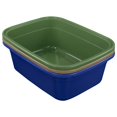 thumbnail image 1 of Gloreen 18 Quart Wash Basins, Large Plastic Rectangular Dish Pan Tub, 3 Packs, 1 of 7