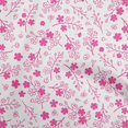 thumbnail image 1 of oneOone Viscose Jersey Fuschia Pink Fabric Asian Floral Sewing Material Print Fabric By The Yard 60 Inch Wide, 1 of 4