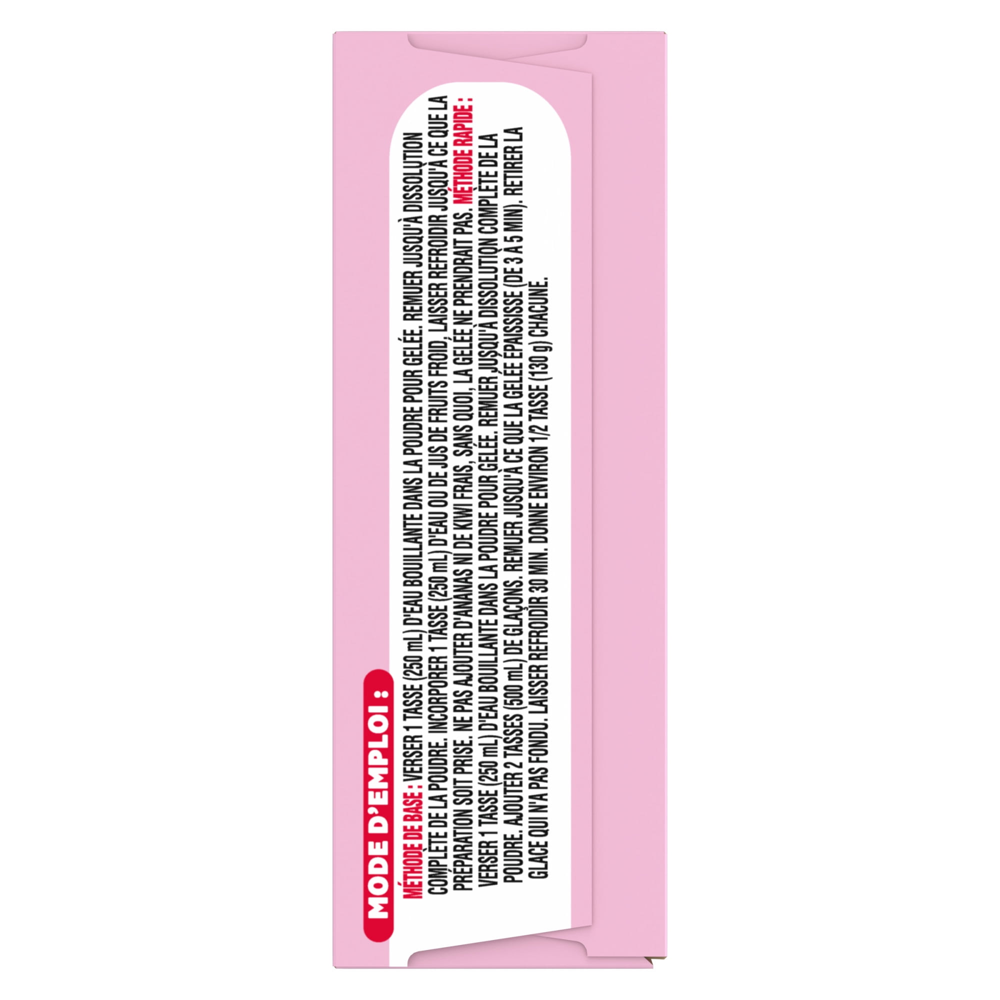 Mélange De Poudre Pour Gelée Fraise, Boîte