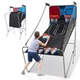 thumbnail image 1 of Costway Jeu d'Arcade de Basketball à Double Tir avec 8 Modes de Jeu Son d'Arcade Pointage Électronique Rouge, 1 of 10