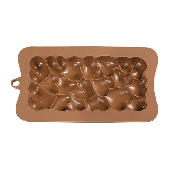 Moule à Gâteau en Silicone pour Textures de Chocolat et Chocolats en Forme de Cœur Barre Démoulage Facile Barres de Chocolat Profondes pour Maison Festival Bricolage Saint-Valentin