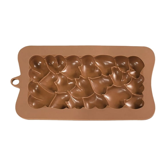 Cake Mould for Silicones Chocolate Textures & Heart Chocolates Bar Easy Release Deep Chocolate Bars for Home Festival DIY Valentine
