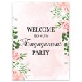 thumbnail image 1 of Darling Souvenir MADE WITH LOVE Pink Rose Theme,WelcomeSignLarge Decorative PosterWelcomeTo Our Engagement Poster For Easel Party Collection- 18x12, 1 of 5