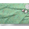 thumbnail image 2 of Soimoi Green Poly Georgette Fabric Joker Face & Colorful Arrow Decor Fabric Printed Yard 42 Inch Wide, 2 of 3