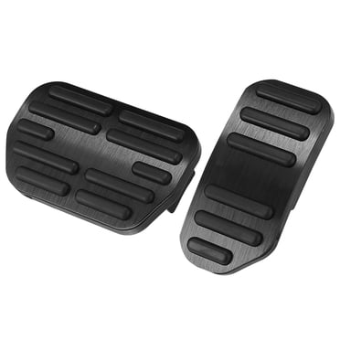 Unique Bargains Red Brake Foot Pedals Pad Kit Non-Slip Aluminum Alloy Accelerator Pedal Covers for Toyota Corolla RAV4 2014-2018