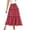 Red, variant on FcBaudy Skirts for Women, Midi Dresses for Women, Summer Dresses for Women Ladies Printed Bohemian Commuting Elastic Waist Drawstring Skirt Women half skirt