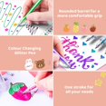 thumbnail image 2 of Glitter Gel Pen Set 18 Colors Neon Gel Pens, 2 of 8