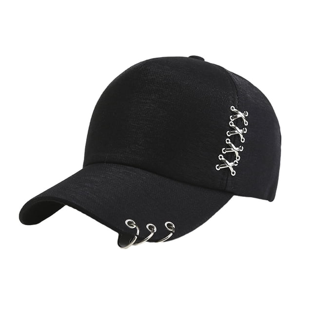 kurtrusly Adjustable Ring Baseball Cap Accessory For Stylish Life Classic Black 1Set