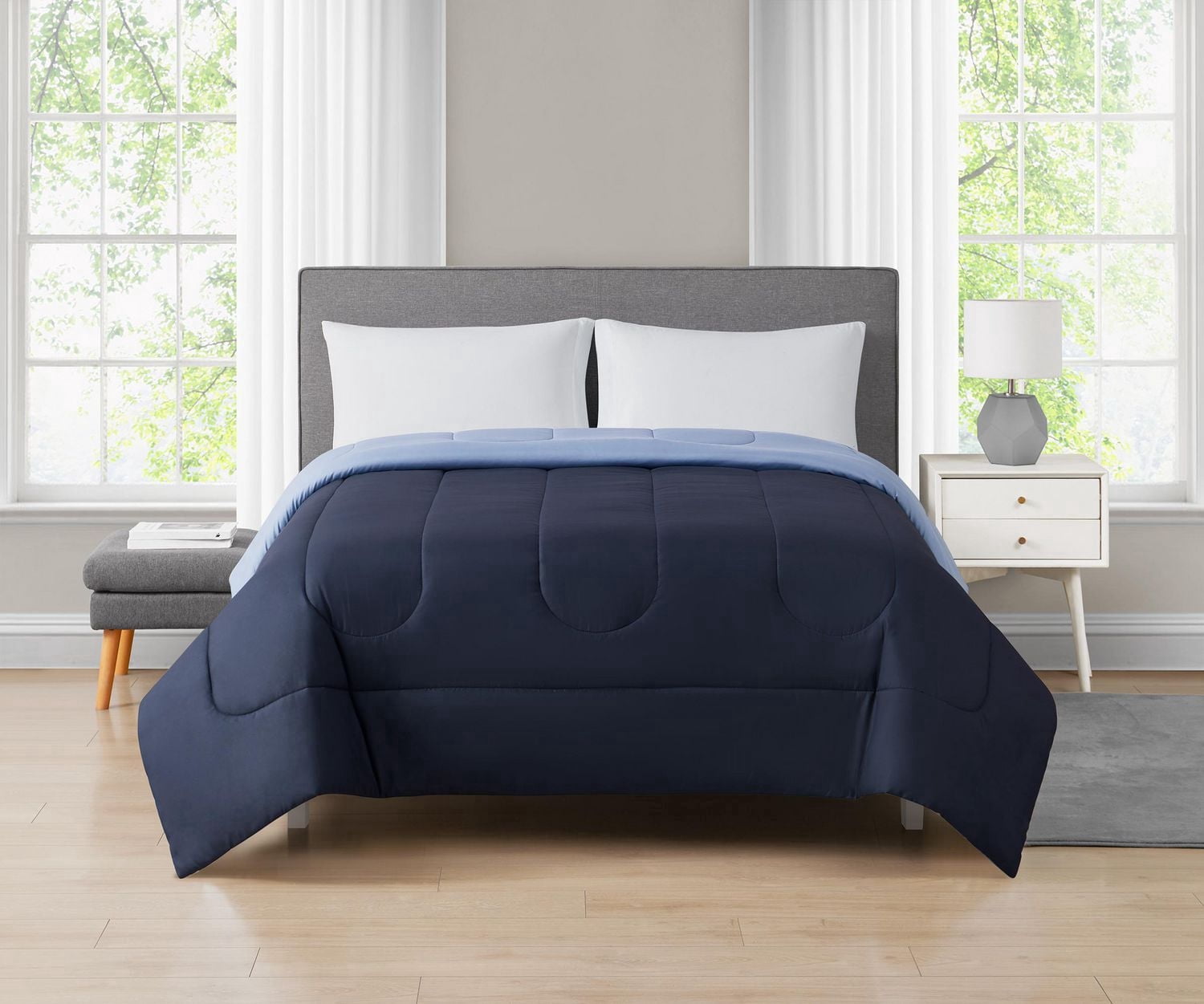 Edredon Uni Reversible de Mainstays, 1 morceau