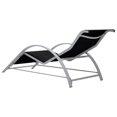 thumbnail image 4 of vidaXL Chaise Longue Textilène et Aluminium Noir, 4 of 5