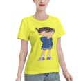 thumbnail image 2 of T-Shirt Basique à Manches Courtes pour Femmes Detective Conan Conan, 2 of 6