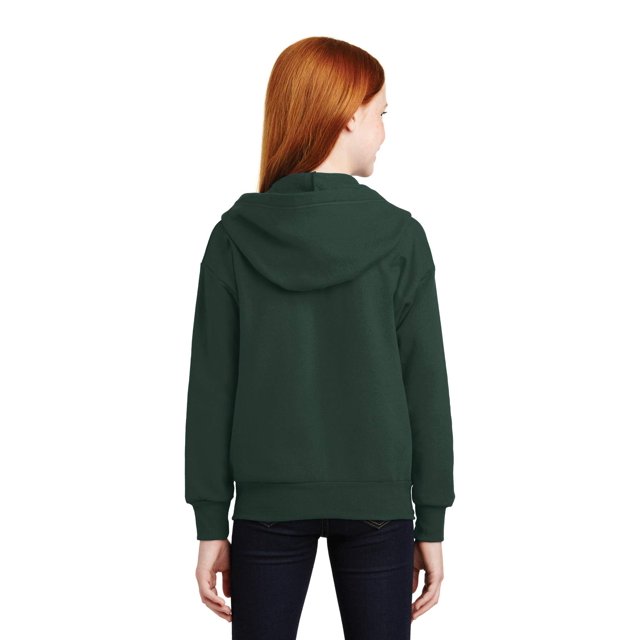 Hanes Girls Comfortblend EcoSmart Full-Zip Hooded Sweatshirt