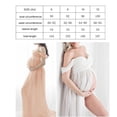 thumbnail image 3 of Milaget Robe Longue de Maternité en Mousseline à Épaules Dénudées pour Photographie Rose TG, 3 of 9