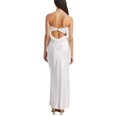 thumbnail image 4 of Faithtur Nouvelle Mode Femmes Robe Sans Manches Couleur Unie Bustier Élégante une Pièce, Robe de Banquet de Mariage Cocktail, 4 of 5