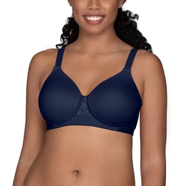 Vanity Fair Womens Beauty Back Full Figure Wirefree Bra, 42DD, Ghost Navy