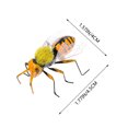 thumbnail image 2 of MasteelfCA 4 Pcs Figurines d'Abeilles de Jardin Simulation Décoration Insecte Fournitures de Jardinage, 2 of 7
