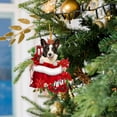 thumbnail image 4 of Dog Christmas Giftslovely Dog Flowers Christmas Tag Christmas Decorations Christmas Tree Pendant Tag Decoration Cottage Christmas Tree Decoration Green Christmas Tree, 4 of 4