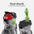 thumbnail image 2 of SiFENE Extracteurs de Jus à Pression à Froid 200 W, Grande Ouverture de 83 mm pour Aliments Entiers, Extracteur à Mastication Lente, Rendement Élevé, Vert, 2 of 8