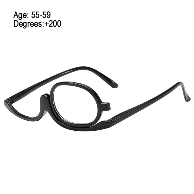 Lunettes de Lecture Bifocales Pliables pour Femmes / Lunettes Cosmétiques Rotatives Double Face pour Application de Maquillage Mains Libres et Mise en Forme Précise des Sourcils