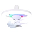 thumbnail image 1 of LED Fan Light 16 Colors Luminescent E27 Screw Head 360° Swing Head Full Air Supply With Remote Controller, 1 of 7