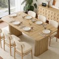 thumbnail image 1 of Refurbished Outop 62 Inch Large Kitchen Dining Table with Grille Design, 1 of 3