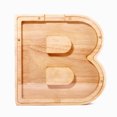 thumbnail image 1 of Twenty-Six English Alphabet Piggy Bank 26-letter Personalized Wooden Coin Money Saving Box Customized Own Name, 1 of 8