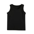 thumbnail image 5 of MKOSPLRT Running Tank Tops for Kids Toddler Boys Girls Crew Neck Ribbed Trim Tanks Sleeveless Solid Lounge Tshirts Comzy Workout Tanks, 5 of 5