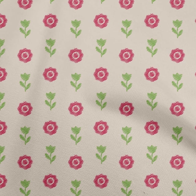 oneOone Rayon Lime Green Fabric Block Craft Projects Decor Fabric Printed By The Yard 56 Inch Wide-V0