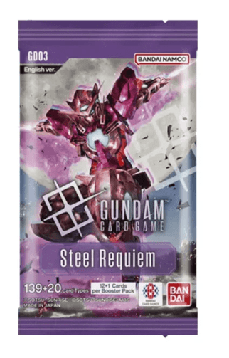 Bandai Namco Gundam Trading Card Game GD03 Steel Requiem Booster