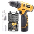 thumbnail image 1 of MasterSpec Perceuse-Tournevis Sans Fil 12 V avec Batterie et Chargeur, 20 Nm, Trousse de Tournevis Électrique à 2 Vitesses avec Embouts de Perceuse, Rallonge d'Embout et Étui de Transport, 1 of 11