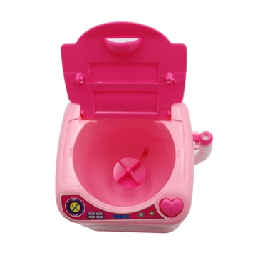 Mini Machine à Laver de Jeu d'Imitation pour Enfants pour Outils de Maquillage - Plastique ABS, Appareil Ménager Simulé, Jeu de Rôle, Interaction Parent-Enfant, 3 Ans et Plus, à Piles (2 AA Non Inclus), Aléatoire