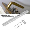 thumbnail image 2 of Herwey Door Bolt Lock, Home Gate Door Security Guard 304 Stainless Steel Flush Latch Bolt Slide Lock, Gate Bolt Lock, 2 of 8