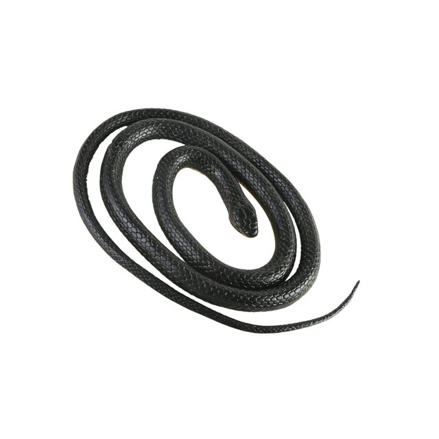 120cm Realistic Fake Simulation Rubber Party Bathtub Snake Toys Garden Props Black