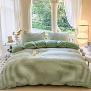 Birdeem Queen Size Bedding Set,Complete 4 Piece Set with Duvet Cover and Pillowcases,Breathable Polyester Fabric for Comfortable Sleep,Easy Care and Stylish Design