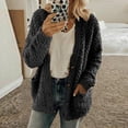 thumbnail image 1 of LSLJS Women's Plus Size Plush Cardigan Sweaters Casual Oversized Open Front Long Cardigans Button Up Outerwear, 1 of 6