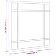 thumbnail image 5 of vidaXL Wall Mirror Black 30x30 cm Square Iron, 5 of 5