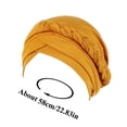 thumbnail image 3 of Aocisk Tied Headwrap Braid Head Wrap Cap for Women Ethnic Style Baseball Hat Coffee One Size, 3 of 4
