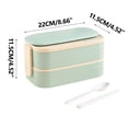 thumbnail image 3 of Boîte à Lunch Bento en Acier Inoxydable 304 à Double Couche, Boîte à Lunch Scellée et Compartimentée pour Étudiants et Travailleurs de Bureau, Boîte à Lunch Portable, Boîte de Conservation pour la Maison et le Travail, Boîte à Lunch en Acier Inoxydable, 3 of 3