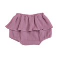thumbnail image 1 of Robes Filles Lin Mélangé Mignon Fleur Culottes Triangle Robe Tout-Petit Unie Violette, 1 of 3