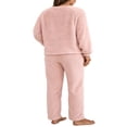 thumbnail image 3 of Peluche de Femmes de Couleur Unie à Manches Longues et Pantalons Pyjamas Ensembles Hiver Chaud Femmes Cadeau, 3 of 7