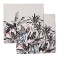 thumbnail image 1 of Vargottam Collection de Luxe Linge de Table Décor Serviette en Coton Tissu Imprimé Serviettes Réutilisables Ensemble de 12, 20 X 20 - Arbres Tropicaux, 1 of 6